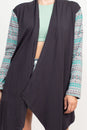 Load image into Gallery viewer, Tribal Vibes Organic Cotton Waterfall Cardigan