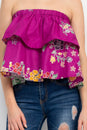 Load image into Gallery viewer, Aloha Bali Strapless Crop