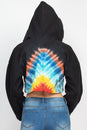 Load image into Gallery viewer, Tie-Dye Cropped Hoodie Jacket