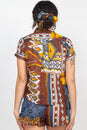 Load image into Gallery viewer, Pajama Top Patchwork Print