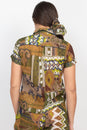 Load image into Gallery viewer, Pajama Top Patchwork Print
