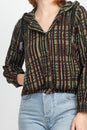 Load image into Gallery viewer, Tribal Mud-Cloth Rasta Striped Hoodie