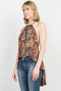 Load image into Gallery viewer, Flowy Backless Halter Top