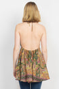 Load image into Gallery viewer, Flowy Backless Halter Top
