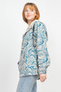 Load image into Gallery viewer, Psychedelic Mushroom Half Button Hoodie