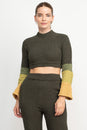Load image into Gallery viewer, Cozy Obmbre Knit Crop Sweater