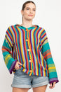 Load image into Gallery viewer, Unisex Striped Knit Sweater