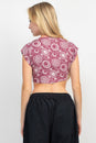 Load image into Gallery viewer, Celestial Tie Front Crop Top