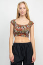 Load image into Gallery viewer, Elephant Raglan Crop Top