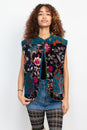Load image into Gallery viewer, Quilted Velvet Snap Vest