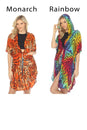 Load image into Gallery viewer, Monarch Butterfly Hoodie Kimono Coverup