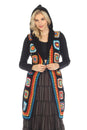 Load image into Gallery viewer, Long Hoodie Granny Square Vest