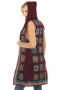 Load image into Gallery viewer, Long Hoodie Granny Square Vest