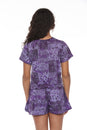 Load image into Gallery viewer, Patchwork Print TieDye Knot Front Tee
