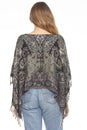 Load image into Gallery viewer, Fringe Paisley Shawl Top