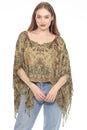 Load image into Gallery viewer, Fringe Paisley Shawl Top