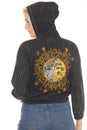 Load image into Gallery viewer, Celestial Emb Bomber Hoodie