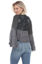 Load image into Gallery viewer, Celestial Patchwork Tie Front Top