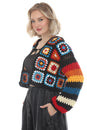 Load image into Gallery viewer, Granny Sq Cropped Cardigan