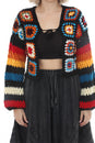 Load image into Gallery viewer, Granny Sq Cropped Cardigan
