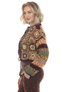 Load image into Gallery viewer, Granny Sq Cropped Cardigan