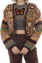 Load image into Gallery viewer, Granny Sq Cropped Cardigan