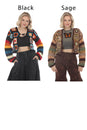 Load image into Gallery viewer, Granny Sq Cropped Cardigan