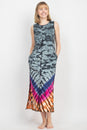 Load image into Gallery viewer, Sleeveless Tie-dye Midi Dress