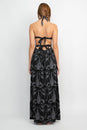 Load image into Gallery viewer, Elephant Head Tie Back Maxi Dress