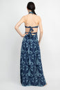 Load image into Gallery viewer, Elephant Head Tie Back Maxi Dress