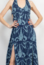 Load image into Gallery viewer, Elephant Head Tie Back Maxi Dress