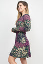 Load image into Gallery viewer, Mushroom Patchwork Skater Dress