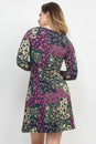 Load image into Gallery viewer, Mushroom Patchwork Skater Dress