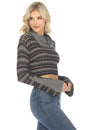 Load image into Gallery viewer, Lacy Knit Cowl Sweater