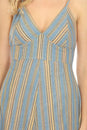 Load image into Gallery viewer, Striped Bustier Maxi Dress