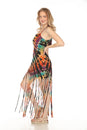Load image into Gallery viewer, Tiedye Super Fringe Maxi Dress