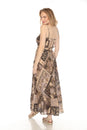 Load image into Gallery viewer, Patchwork Corset Back Maxi Dress