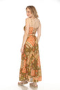 Load image into Gallery viewer, Patchwork Corset Back Maxi Dress
