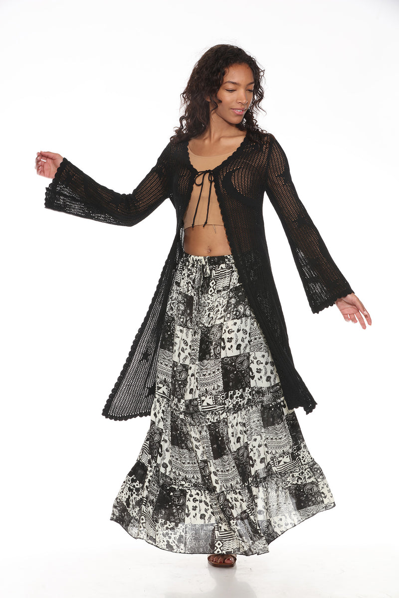 Celestial Lacy Longline Cardigan