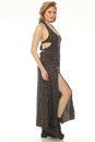 Load image into Gallery viewer, Leaf Print Tie Back Maki Dress