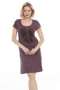 Load image into Gallery viewer, Mushroom Henley Jersey Dress
