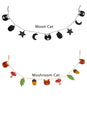 Load image into Gallery viewer, Embroidered Felt Cat Garland