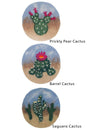 Load image into Gallery viewer, Cactus Flower Felt Trivet