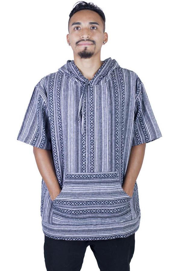 Short-Sleeved Hitchhiker Boho Hoodie