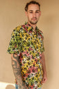 Load image into Gallery viewer, Hippie Canna-Leaf Short-Sleeve Button-Down