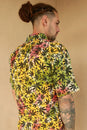 Load image into Gallery viewer, Hippie Canna-Leaf Short-Sleeve Button-Down