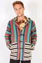 Load image into Gallery viewer, Stonewash Rustic Stripe Button Front Hoodie
