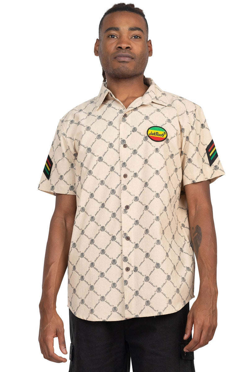 JahRoot Chain Link Fence Button Up Shirt