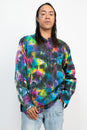 Load image into Gallery viewer, Tie-dye Homespun Longsleeve Henley Shirt