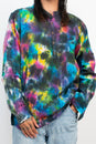 Load image into Gallery viewer, Tie-dye Homespun Longsleeve Henley Shirt